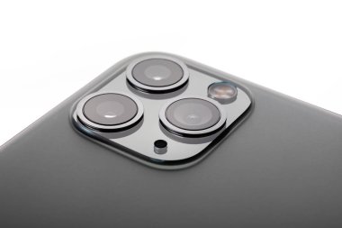 Minsk, Belarus - 26 Ekim 2019: New Space Gray Iphone 11 Pro Max