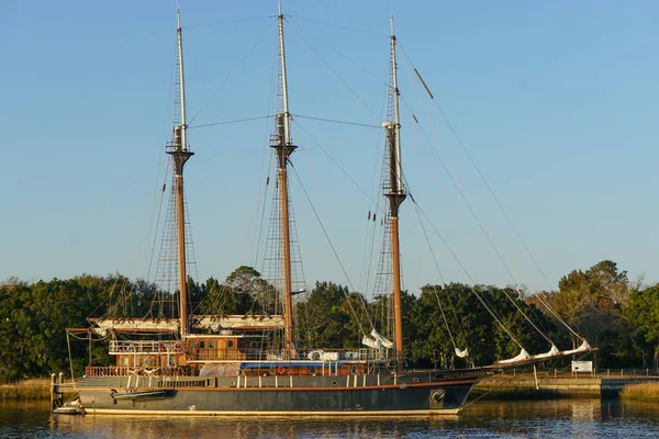 Saint Mary Florida Peacemaker Atracado Marys Amelia Island Flórida Barquentine — Fotografia de Stock