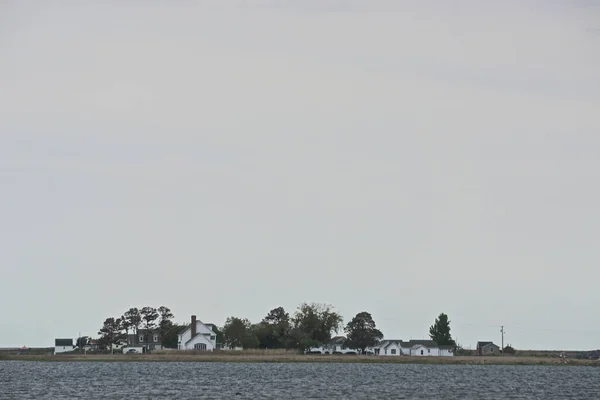 Houses Coast Tangier Island Virginia Chesapeake Bay 1850 Islands Landmass — Stock Photo, Image