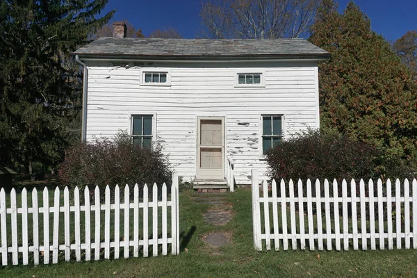 Warren County New Jersey Uma Casa Madeira Branca Abandonada Século — Fotografia de Stock