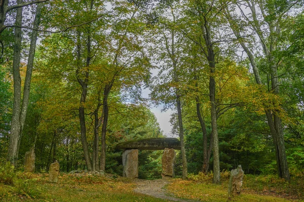 Bangor Pensilvania Estados Unidos Piedra Pie Columcille Megalith Park Parque —  Fotos de Stock