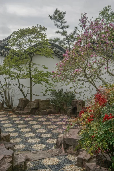 Staten Island, New York: The New York Chinese Scholars Garden, a walled garden built in 1998 at the Snug Harbor Cultural Center and Botanical Garden.