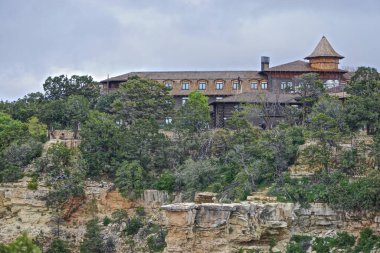 Grand Canyon Ulusal Parkı, Arizona: El Tovar Oteli, Büyük Kanyon 'un Güney Halkası.