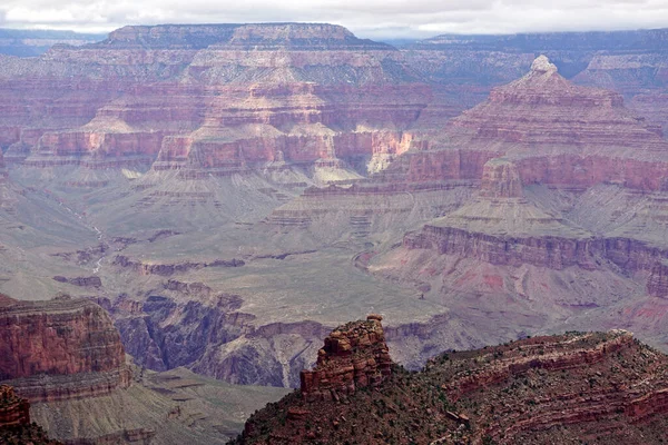 Grand Canyon National Park Arizona Contrasting Light Shadows Rock Formations — Stock Photo, Image