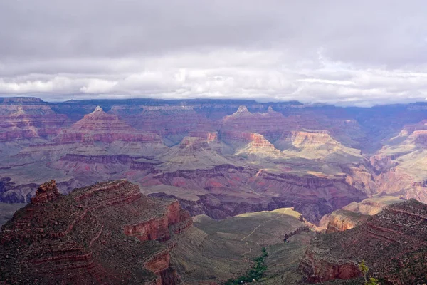 Grand Canyon National Park Arizona Uitzicht Grand Canyon Vanaf Rand — Stockfoto