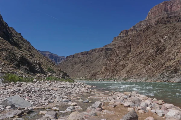 Peach Springs Arizona Der Colorado River Unter Tiefblauem Himmel Ende — Stockfoto