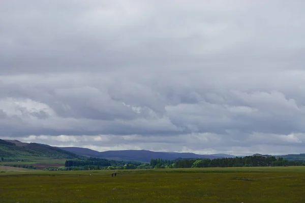 Les Touristes Visitent Site Bataille Culloden 1746 Est Inverness Dans — Photo