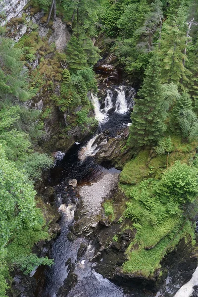 View Overhead Plodda Falls Popular Tourist Attraction Located South West — Stock Photo, Image