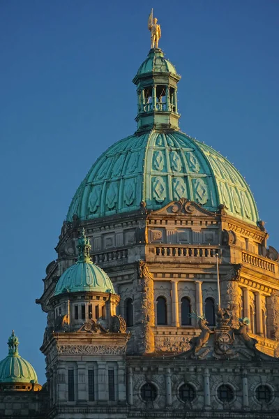 Виктория Британская Колумбия Канада Главный Купол Здания Парламента Британской Колумбии — стоковое фото