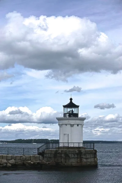 Portland Maine Eua Portland Breakwater Light Também Chamada Bug Light — Fotografia de Stock