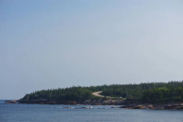 Black Brook Beach Cape Breton Nova Scotia Kanada Över Slingrande — Stockfoto