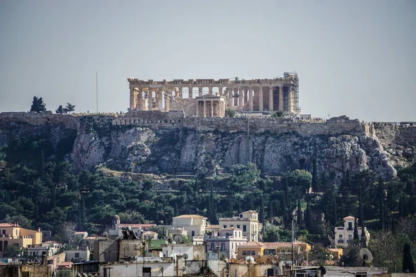 Athènes Grèce Vue Parthénon Sur Acropole Athènes — Photo