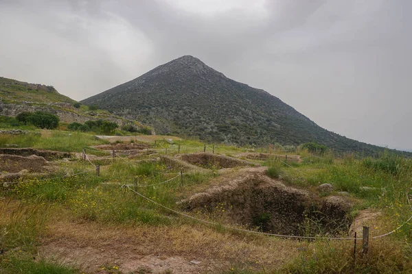 Mycènes Grèce Site Archéologique Près Mykines Sur Péloponnèse Mycènes Était — Photo