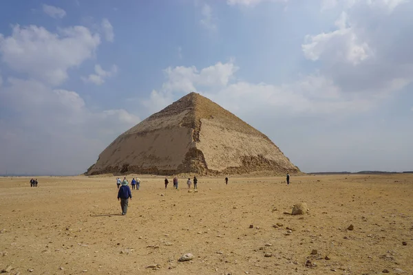 Dahshur Egypte Pyramide Courbée Construite Sous Ancien Empire Pharaon Sneferu — Photo