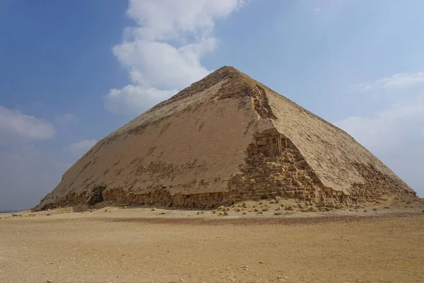 Dahshur Egipto Pirâmide Curvada Construída Sob Faraó Velho Reino Sneferu — Fotografia de Stock