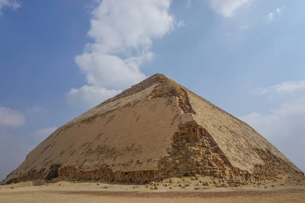 Dahshur Egipto Pirâmide Curvada Construída Sob Faraó Velho Reino Sneferu — Fotografia de Stock