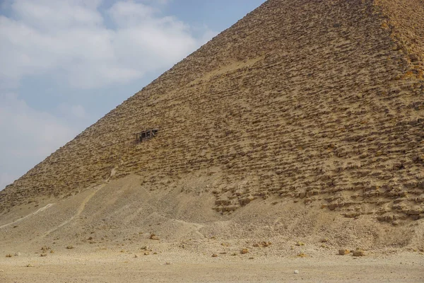 Dahshur Egitto Piramide Rossa Era Terza Piramide Costruita Dal Faraone — Foto Stock