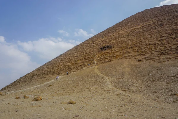 Dahshur Egypte Pyramide Rouge Était Troisième Pyramide Construite Par Vieux — Photo