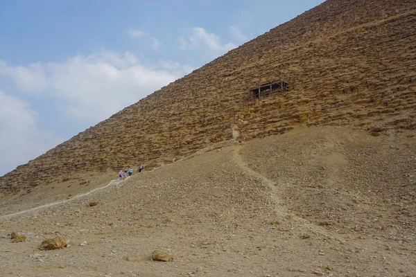 Dahshur Egipto Pirâmide Vermelha Foi Terceira Pirâmide Construída Pelo Faraó — Fotografia de Stock