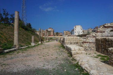 İskenderiye, Mısır: Kom el-Dikka 'da bir bulvar, antik bir şehir merkezini ortaya çıkaran bir Polonya-Mısır arkeolojik projesi.