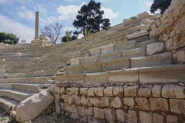 Alejandría Egipto Detalle Del Teatro Romano Kom Dikka Proyecto Arqueológico —  Fotos de Stock