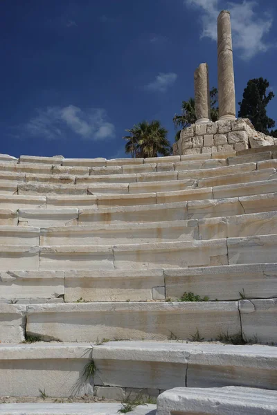 Alexandria Egypten Detalj Den Romerska Teatern Kom Dikka Ett Polsk — Stockfoto