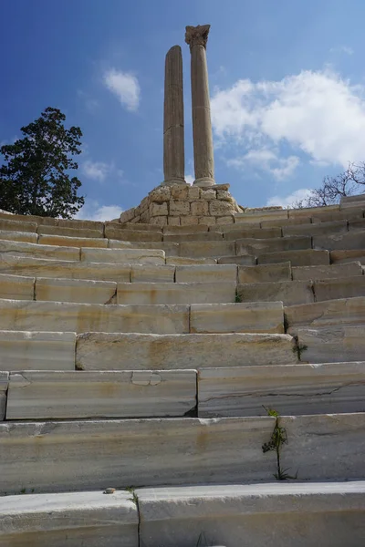 Alexandria Ägypten Detail Des Römischen Theaters Kom Dikka Einem Polnisch — Stockfoto