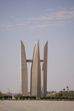 Nasser Gölü, Mısır: Aswan Barajı 'ndaki Arap-Sovyet Dostluk Anıtı (Lotus Çiçeği).
