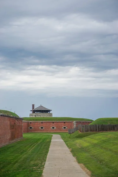 Porter Nueva York Ramparts North Redoubt Acre Grounds Old Fort — Foto de Stock