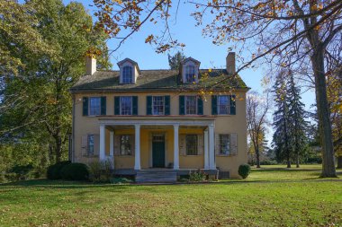 Washington Crossing, PA: Mahlon K. Taylor House (1817), Delaware Nehri kıyısındaki Washington Crossing olarak bilinen Taylorsville 'in kurucusunun evi..