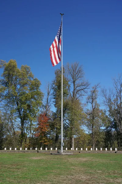 Washington Crossing 1776 1777 Kampı Sırasında Ölen Kıta Ordusu Askerlerinin — Stok fotoğraf