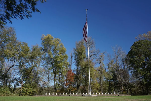 Washington Crossing Graves Soldiers Continental Army Who Died Camp 1776 — стоковое фото