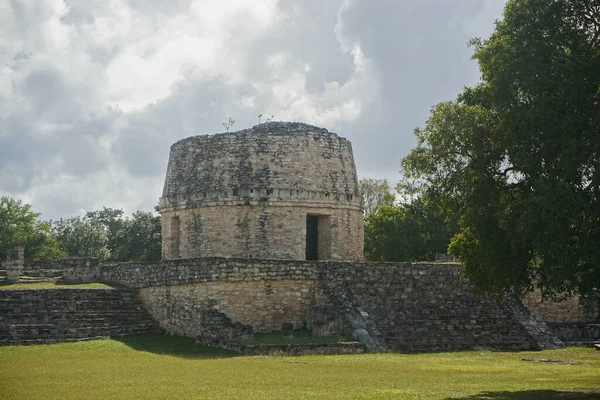 Mayapan Yucatan Mexico Templo Redondo Temple Ancient Mayan Ruins Mayapan — Stock Photo, Image