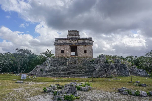 Dzibilchaltun Yucatan Mexic Templul Celor Șapte Păpuși Numit După Efigiile — Fotografie, imagine de stoc