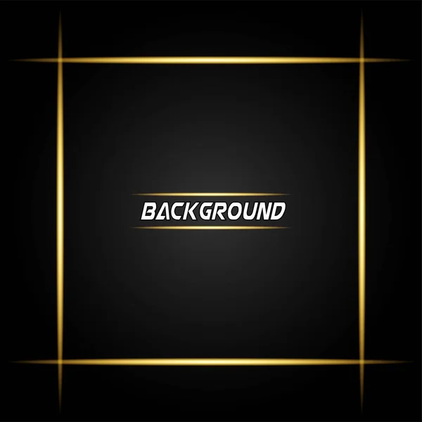 Black Metallic Background Gold Shiny — Stock Vector