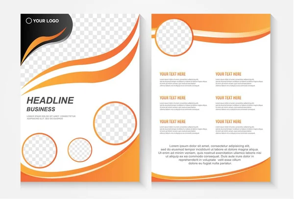 Template Vector Design Brochure Annualreport Magazine Poster Portfolio Infographic Layout — Stock Vector