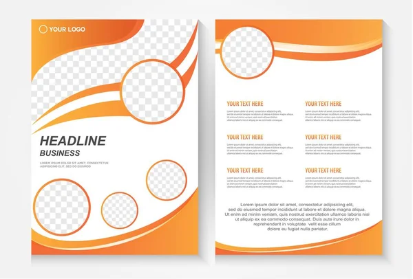 Template Vector Design Brochure Annualreport Magazine Poster Portfolio Infographic Layout — Stock Vector