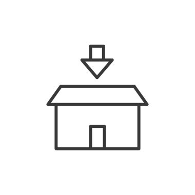 Kutu simgesi. Lojistik sembol modern, basit, vektör, web sitesi tasarımı için simge, mobil uygulama, ui. Vektör İllüstrasyonu