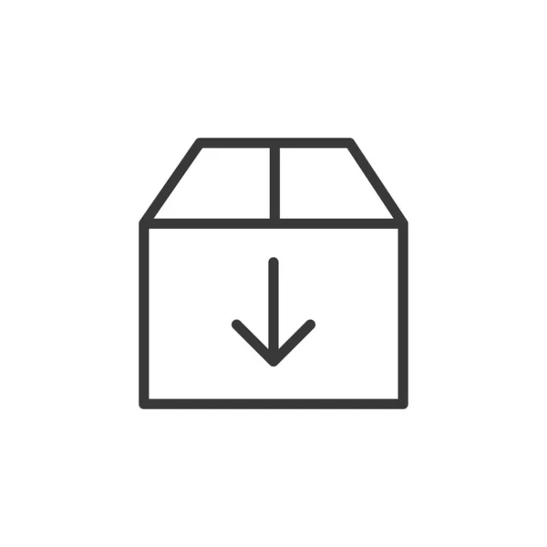 Icône Paquet Colis Symbole Logistique Moderne Simple Vectoriel Icône Pour — Image vectorielle