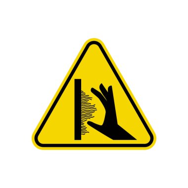 Yanma tehlikesi işareti. ISO Üçgen Uyarı Sembolü Basit, Düz Vektör, Simge Web sitenizi, Mobil Uygulamanızı ya da Endüstriyel Tasarımı Kullanabilirsiniz