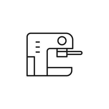 Kahve makinesi ikonu. Kahve makinesi sembolü modern, basit, vektör, web sitesi tasarımı için simge, mobil uygulama, ui. Vektör İllüstrasyonu