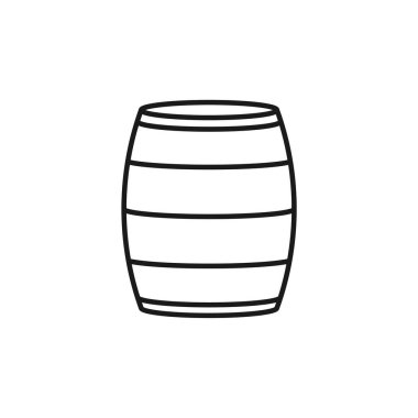 Fıçı ikonu. Vektör İllüstrasyonu