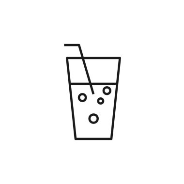 Köpüklü su ikonu. Web sitesi tasarımı için modern, basit, vektör, simge, mobil uygulama, ui. Vektör İllüstrasyonu