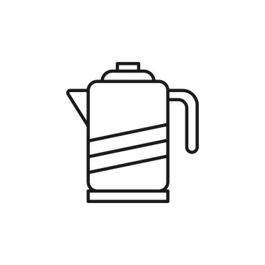 Çaydanlık ikonu. Vektör İllüstrasyonu