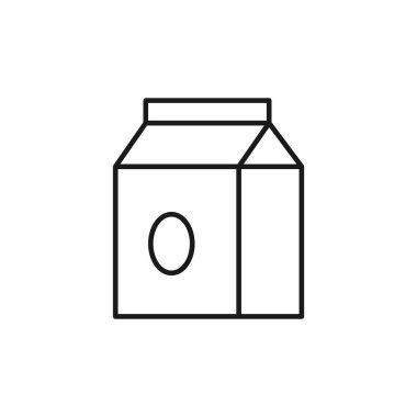 Süt ikonu. Süt paketi sembolü modern, basit, vektör, web sitesi tasarımı için simge, mobil uygulama, ui. Vektör İllüstrasyonu