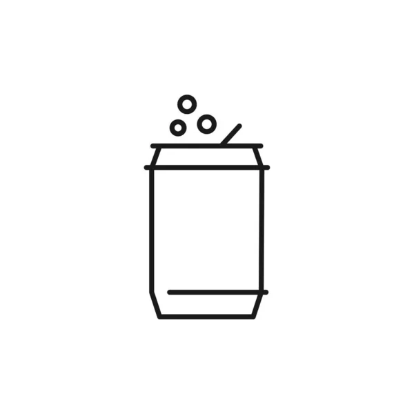 Icono Can Soda Símbolo Moderno Simple Vector Icono Para Diseño — Archivo Imágenes Vectoriales