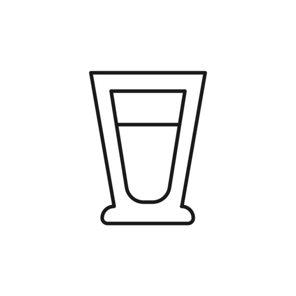 Schuss Ikone Wodka Symbol Modern Einfach Vektor Symbol Für Website — Stockvektor