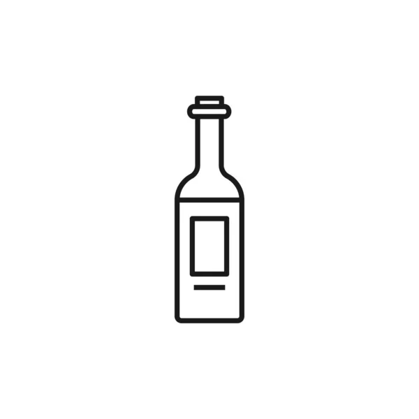 Ikone Der Tequila Flasche Alkoholgetränk Symbol Modern Einfach Vektor Symbol — Stockvektor