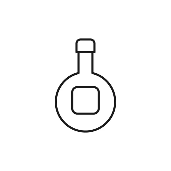 Ikona Lahvičky Alkoholem Symbol Alkoholických Nápojů Moderní Jednoduchý Vektor Ikona — Stockový vektor
