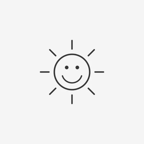 Icono Vector Simple Moderno Luz Solar — Archivo Imágenes Vectoriales